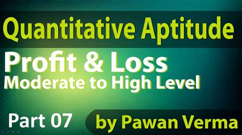 Profit And Loss Moderate To High Level Part 07 SBIPO IBPS PO