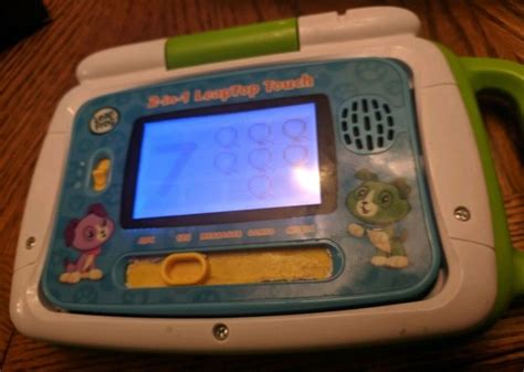 Leapfrog 2 In 1 Leaptop Touch Kids Green White Learning Education