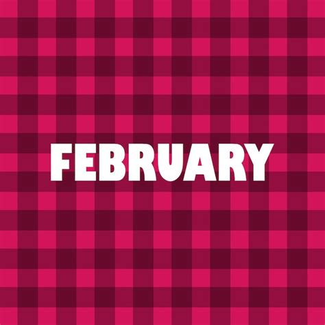 Premium Vector Hello February Vector Welcome February Vector