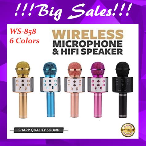 Colors Original Ws Wireless Bluetooth Microphone Ktv Karaoke