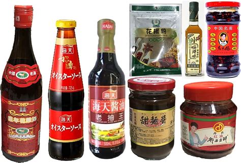 Jp 本格中華調味料 詰め合せ 豆板醬 甜麵醬 オイスターソース 中国醤油 トウチラー油 花椒油 花椒粉 紹興酒 8点