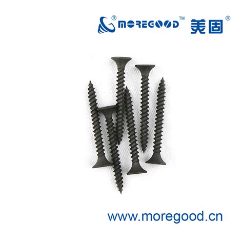 Moregood Fine Thread Bugle Head Gypsum Board Drilling Screw Black Grey