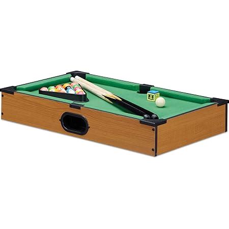 Relaxdays Mini Table De Billard Mini Billard Jouet Aspect Bois 2 Queues