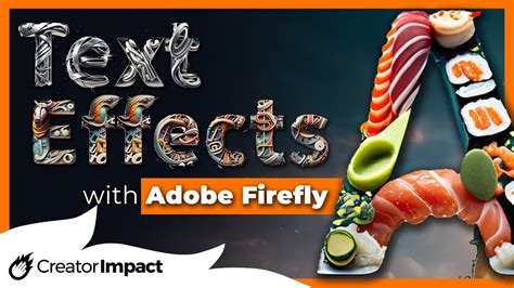 How To Use Adobe Firefly Text Effects Adobe Firefly Tutorial Youtube