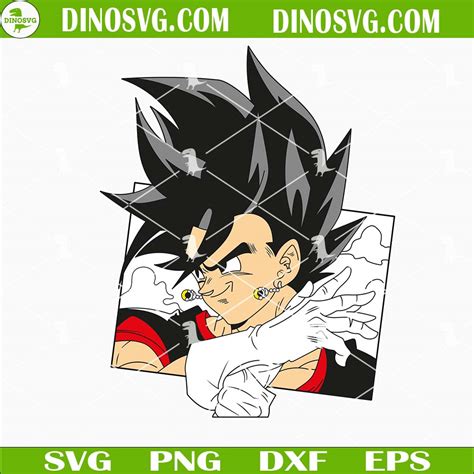 Vegito Svg Goku And Vegeta Potara Fusion Svg Dragon Ball Z Svg Files