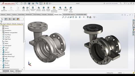 Solidworks Tutorial Centrifugal Pump Body Spiral Youtube