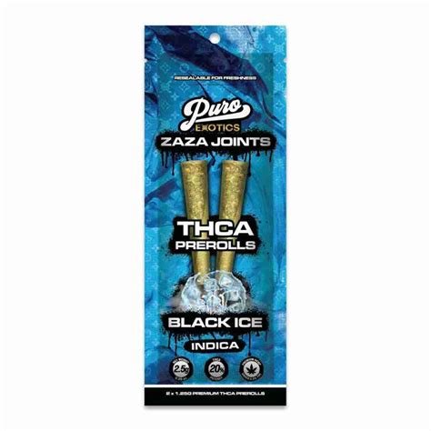 Puro Exotics Zaza Joints Thca Pre Rolls 2pcs 2 5g