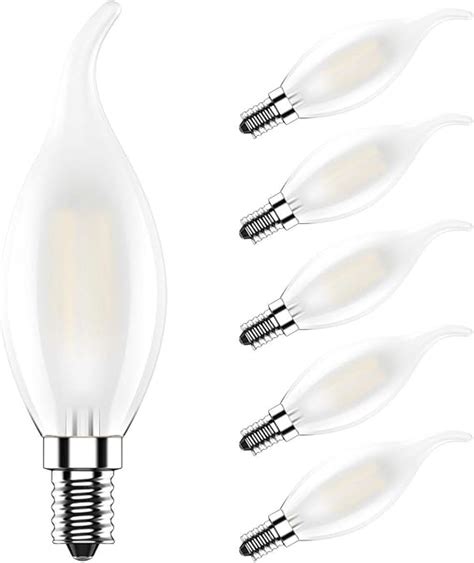 Ziefgn X E Ampoule Filament Led W Dimmable Ampoule De Bougie C