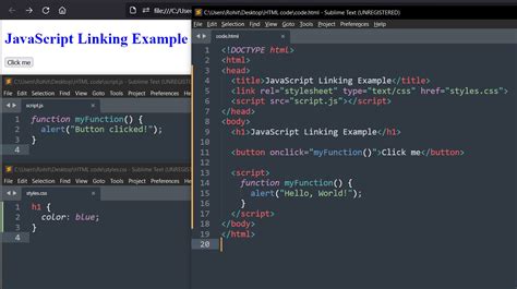 How To Link Javascript To Html And Css