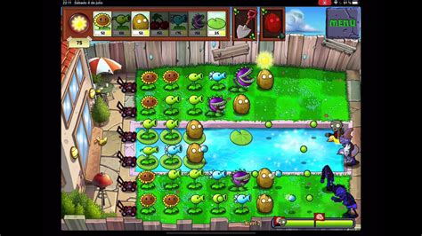 Plants VS Zombies Piscina Del nivel 1 Al 10 sin perder ningún