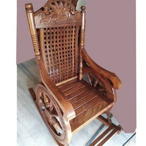 Sheesham Wood Rocking Chair Without Cushion At Rs 10000 In Saharanpur