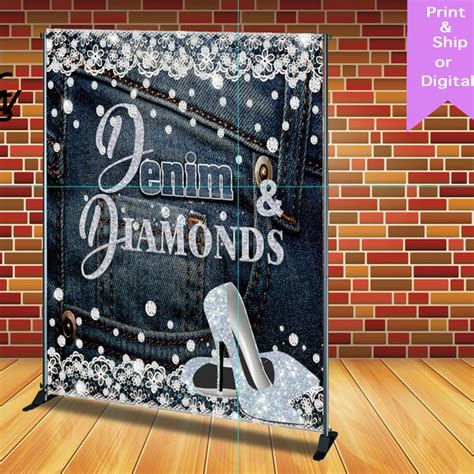 Diamond Birthday Backdrop Etsy