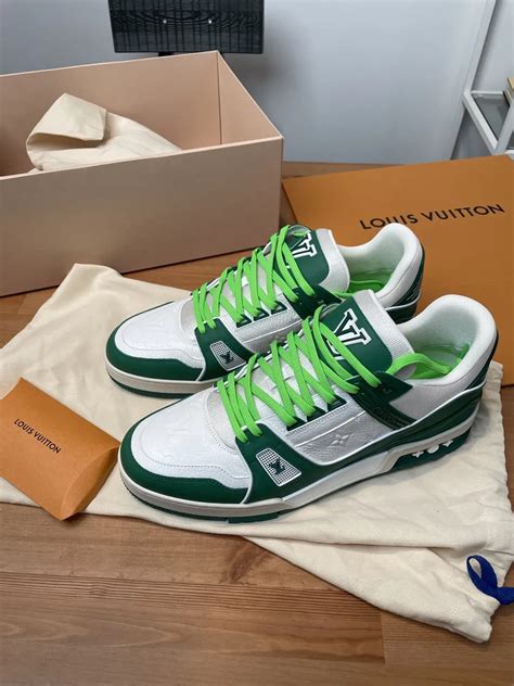 High End Fashion For Top Brand Louis Vuitton Lv Trainer Sneaker Green