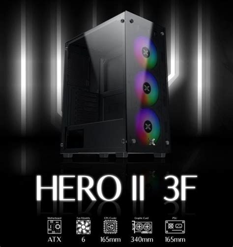 V Case Xigmatek Hero Ii F En Atx Fan X F Tinhocngoisao