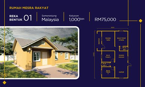 Keluasan Plan Rumah Mesra Rakyat 1 Warren Jenkins