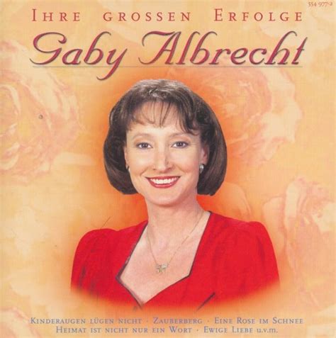 Ihre Grossen Erfolge Gaby Albrecht Cd Album Muziek Bol