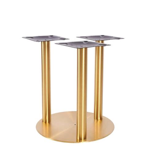 Ares Brass Triple Table Base Contract Chair Co