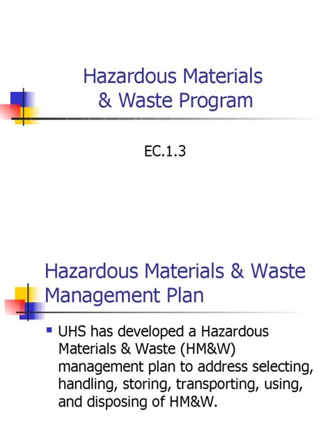 PDF Hazardous Materials And Waste Program Training Module DOKUMEN TIPS