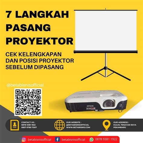 Cara Pasang Proyektor Sewa Rental Proyektor Infocus LCD