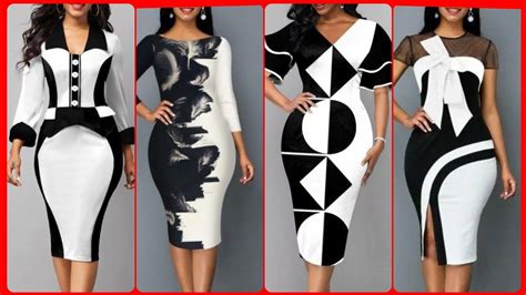 Black And White Bodycon Dresses Latest 2022s Best Designs Ideas Of