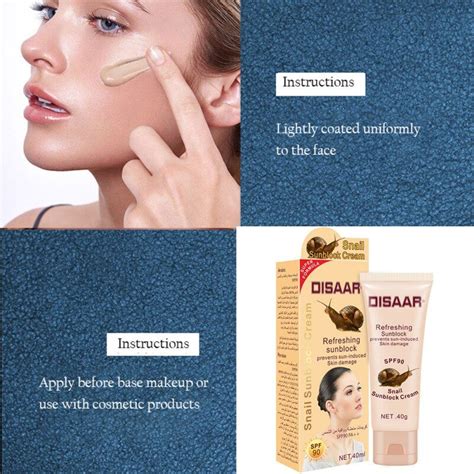 Ready Stock Disaar Snail Sunscreen Skin Moisturizing For Whole Body