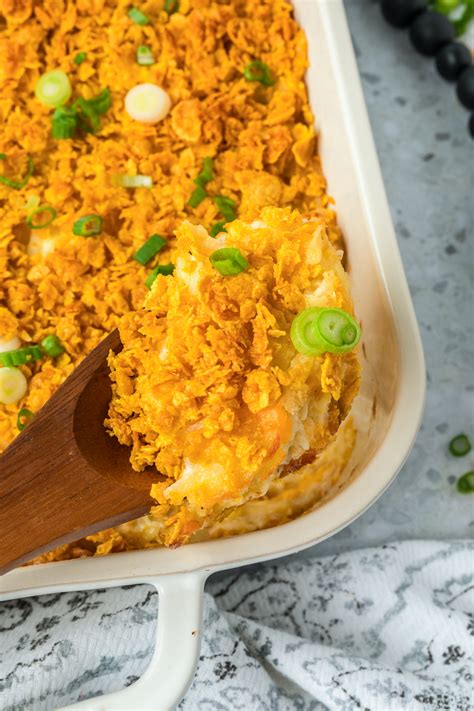 Cheesy Funeral Potatoes Hash Brown Casserole Recipe By Blackberry Babe