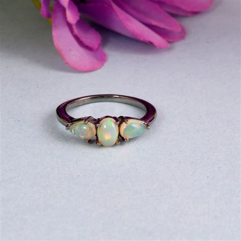 Opal Rings Victorian Antique Opal Ring 925 Sterling Silver - Etsy