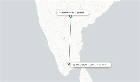 Direct Non Stop Flights From Hyderabad To Madurai Schedules