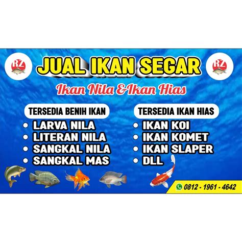 Jual Spanduk Jual Ikan Segar Ikan Hias Shopee Indonesia