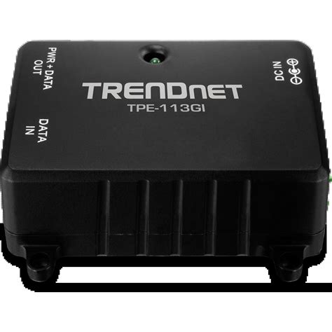 Gigabit Power Over Ethernet Poe Injector Trendnet Tpe Gi