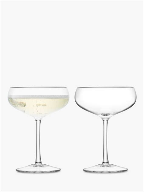 Lsa International Wine Champagne Coupe Saucers Set Of Ml Clear