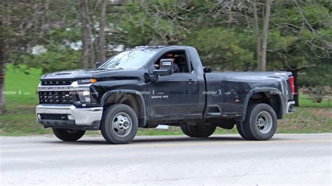 Chevy Silverado Hd Single Cab Dually Spied Fully Undisguised