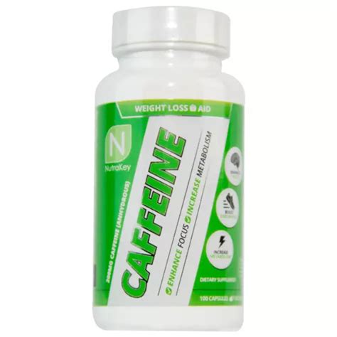 Cafeina Mg Caps Nutrakey Envia Suplementos La Mejor Y