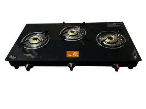 Surya Sun Three Burner Gas Stove Glass Manual At Rs 1800 In New Delhi