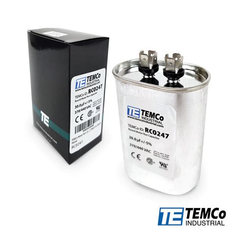 TEMCo 30 Uf MFD 370 440 VAC Volts Oval Run Capacitor 50 60 Hz Lot 1 EBay