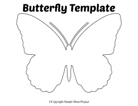 Printable Butterfly Template Cut Out Printable Templates