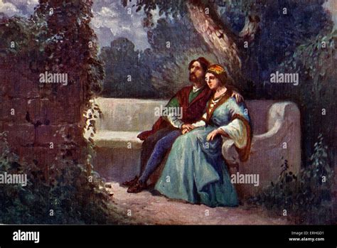 William SHAKESPEARE - Scene from Merchant of Venice with Lorenzo and Jessica Stock Photo - Alamy