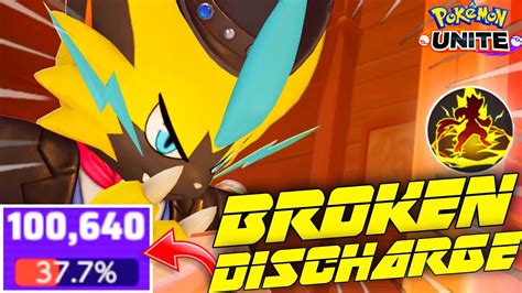 Discharge Of Zeraora Is Insanely Broken With This Emblem Build Pokemon Unite Youtube