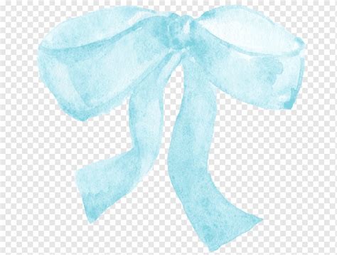 Blue Shoelace Knot Bow Tie Light Blue Bow Chart Blue Ribbon Teal