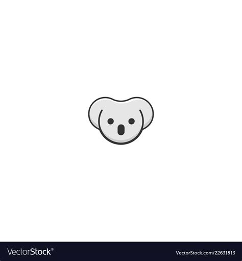 Cute Koala Logo Design Symbol Dan Icon Template Vector Image