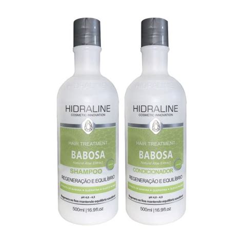 Kit Babosa Rápido Shampoo e Condicionador 500ml Hidraline Kit