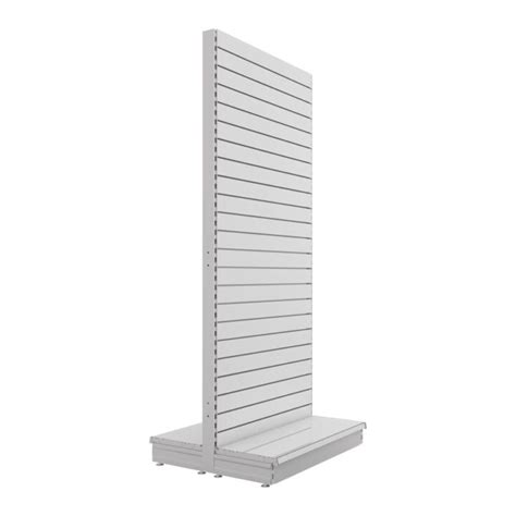 S Mart 1000L X 2400H Double Sided Gondola Shelving Slatwall