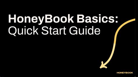 Honeybook Basics Quick Start Guide Youtube