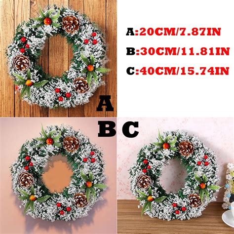 Wall Hanging Christmas Wreath Decoration For Xmas Grandado