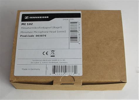 Sennheiser Me Omnidirectional Black Capsule Head Reverb