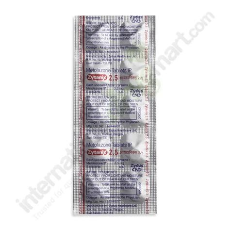 Buy Metolazone 2 5mg Tablets Online IDM