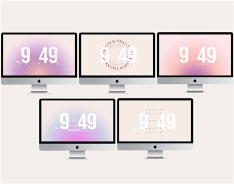 MacBook Aura Wallpapers Bundle of 5 Gradient Wallpapers - Etsy