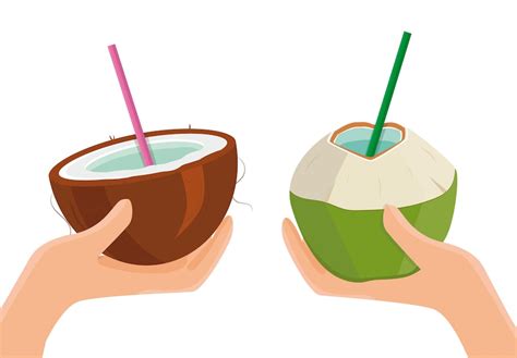 Premium Vector Hand Holding A Cocktail Tropical