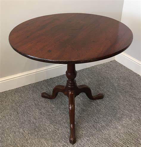 Antique Georgian George Iii Mahogany Tilt Top Occasional Table