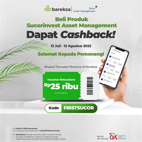 Selamat Ini Pemenang Promo Sucor Am Berhadiah Cashback Reksadana Rp Ribu